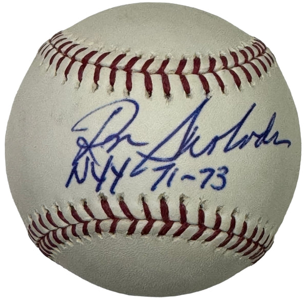 Ron Swoboda Autographed Official Major League Baseball (JSA)