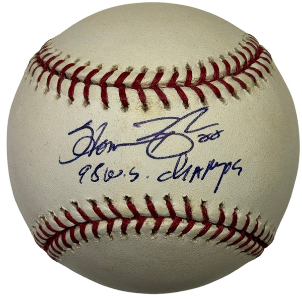 Homer Bush Autographed Official Major League Baseball (JSA)