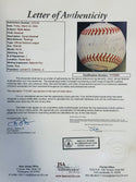 Hank Aaron Signed "715 HR" Official National League Ball L/E 33 Cent Stamp #512/2000 (JSA)