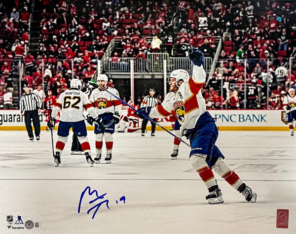 Matthew Tkachuk Autographed Panthers 4OT Game Winning Goal 16x20 Photo