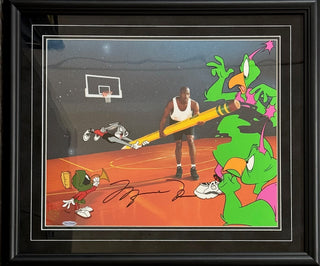 Michael Jordan Signed "The Great Space Erase" L.E. Cel /750 Upper Deck & Warner Bros.