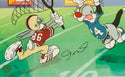 Joe Montana Signed "Catch The Birdie" L.E. Cel 279/750 Upper Deck & Warner Bros. 1996