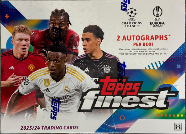 2023/24 Topps Finest UEFA Champions League Soccer Hobby Box