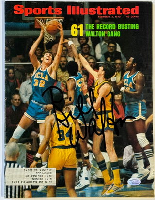 Bill Walton Autographed Sports Illustrated Magazine February 5 1973