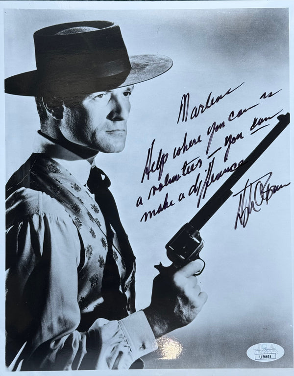 Hugh O'Brian Autographed 8x10 Celebrity Photo (JSA)