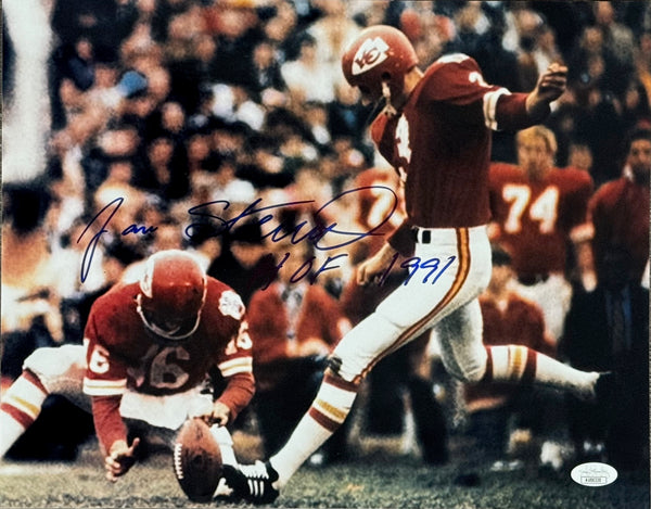 Jan Stenerud Autographed 11x14 Chiefs Football Photo (JSA)