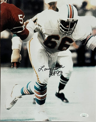 Larry Little Autographed 11x14 Dolphins Football Photo (JSA)