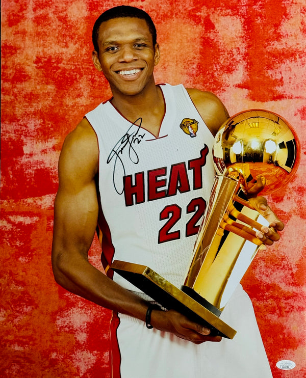 James Jones Autographed Heat 16x20 Basketball Photo (JSA)