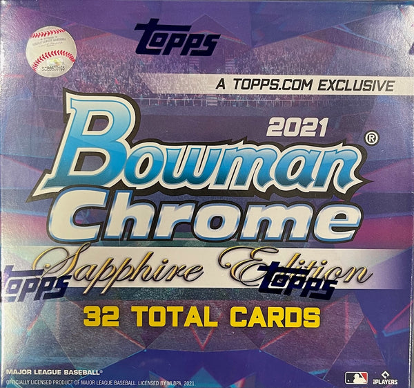 2021 Bowman Chrome Sapphire Edition Baseball Hobby Box