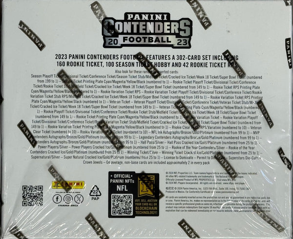 2023 Panini Contenders NFL Trading Card Hobby Box