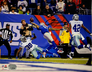 Odell Beckham Jr Autographed One-Handed Touchdown Catch 8x10 Photo (Fanatics)