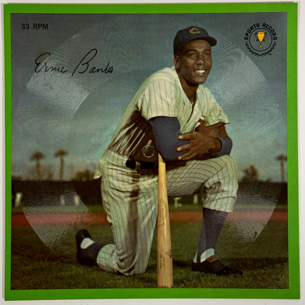 1964 Ernie Banks Record Auravision RPM 33 Chicago Cubs hole unpunched