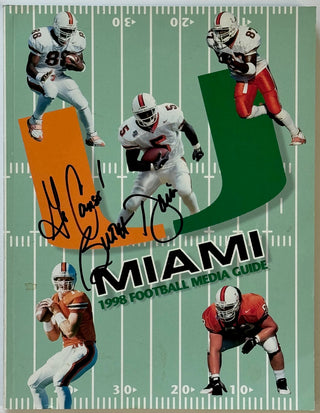 Butch Davis Autographed 1998 Miami Hurricanes Media Guide