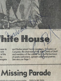 George H. W. Bush & Barbara Bush Autographed San Francisco Chronicle Newspaper (JSA)