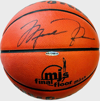 Michael Jordan Signed Wilson Jet Official Basketball with Final Floor Parquet #25/123 (UDA)