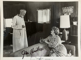 John Huston & Shelly Winter Autographed/Signed 8x10 Photo