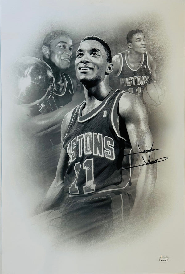 Isiah Thomas Autographed 12x18 Collage (JSA)