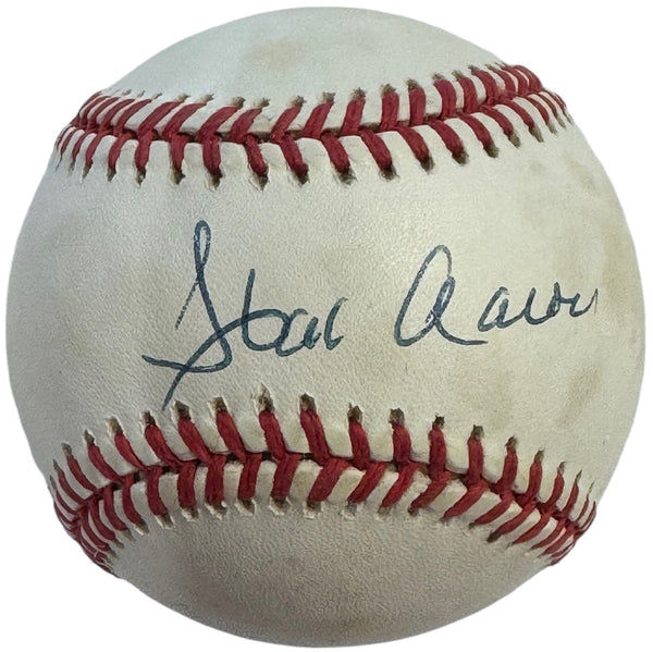 Hank Aaron Autographed Official National League Baseball (JSA)