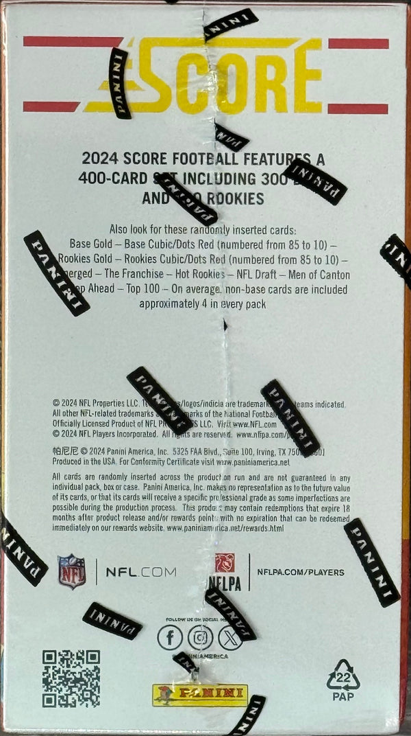 2024 Panini Score NFL Trading Card Box (Hobby Blaster)