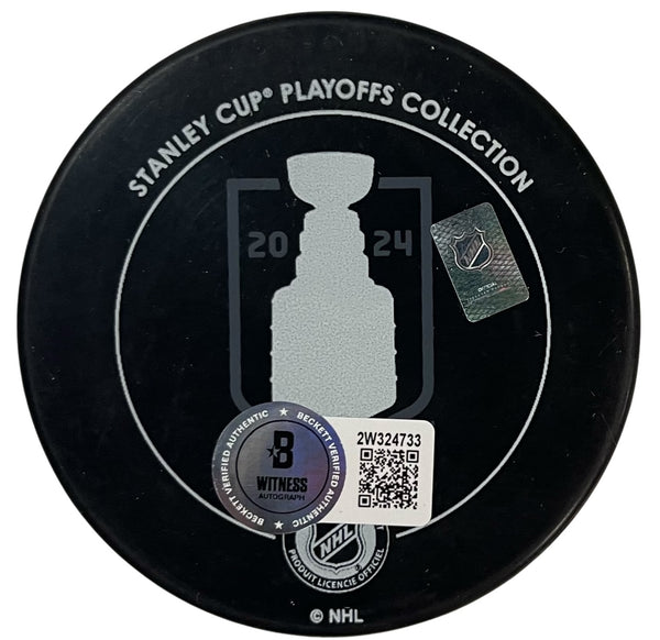 Kyle Okposo Autographed "24 Stanley Cup Champions" Stanley Cup Panthers Puck (Beckett Witness)