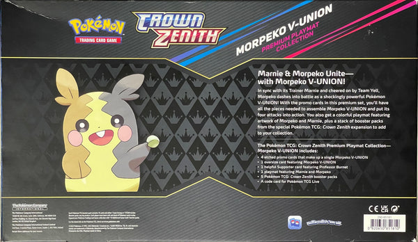 Pokemon TCG Crown Zenith Morpeko V-Union Playmat Premium Collection Box