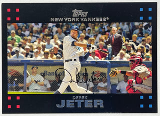 Derek Jeter George Bush Mickey Mantle 2007 Topps Card #40