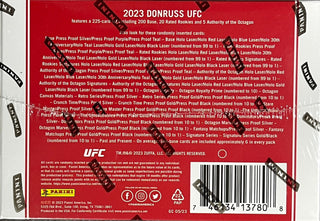 2023 Panini Donruss UFC Hobby Box