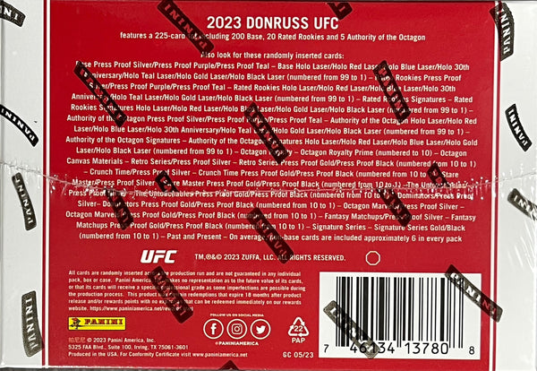 2023 Panini Donruss UFC Hobby Box