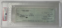 Stan Musial Autographed Personal Check signed twice (PSA)