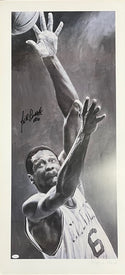 Bill Russell Autographed Stephen Holland 40x20 Lithograph (JSA)