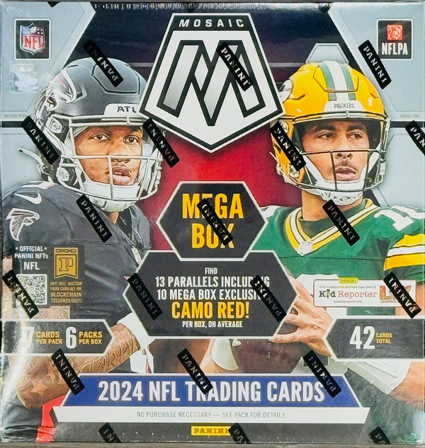 2024 Panini Mosaic Football Hobby Mega Box (Camo Red!)