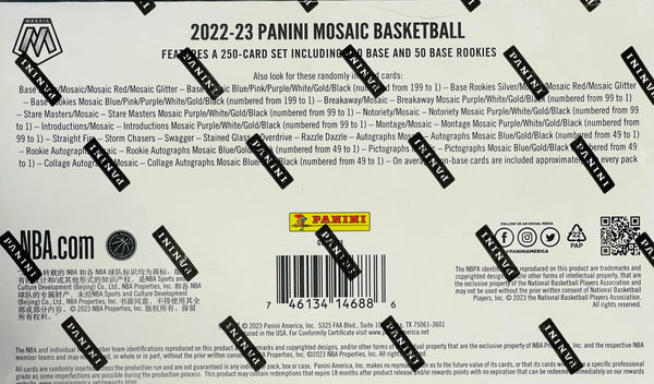 2022-23 Panini Mosaic Basketball Hobby Box