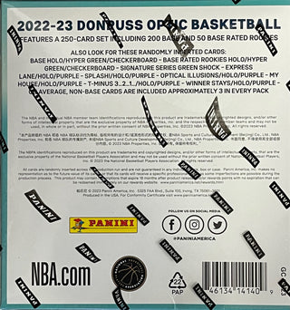 2022-23 Panini Donruss Optic Basketball Fanatics Mega Box (Hyper Green Prizms)