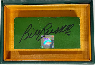 Bill Russell Autographed 4x2  Boston Garden Floor Piece