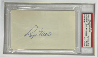 Roger Maris Autographed framed 3x5 Index Card (PSA)