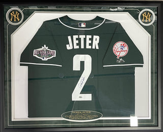 Derek Jeter Autographed 2001 American League All Star Framed Jersey (Steiner)