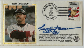 Reggie Jackson Autographed Cachet First Day Cover Sept 17 1984 (JSA)