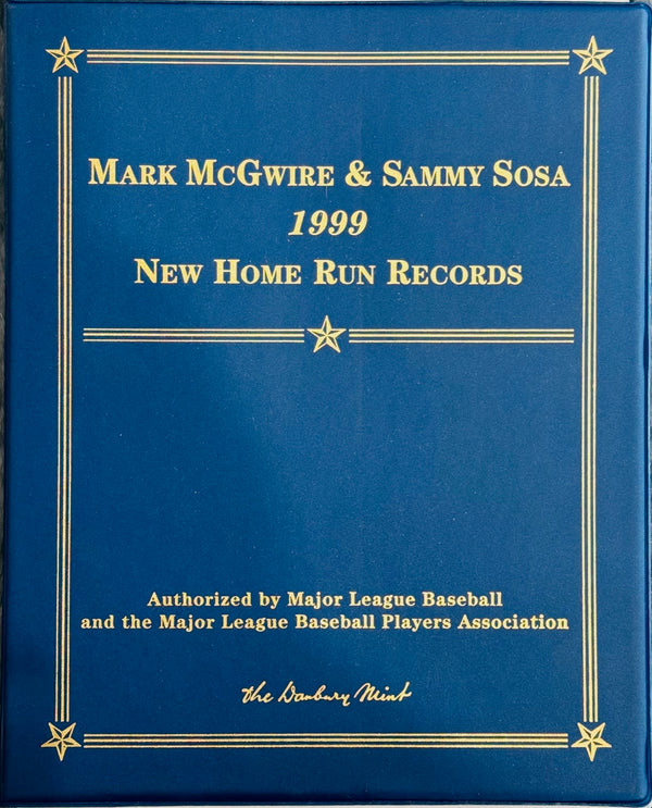 1999 Mark McGwire Sammy Sosa 22kt Gold foil Home Run Record Cards