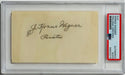 Honus Wagner Autographed 3x5 Index Card (PSA)