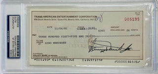 Sammy Davis Jr Autographed Check (PSA)