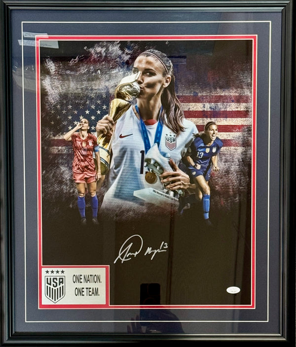 Alex Morgan Autographed 16x20 Framed Photo (JSA)