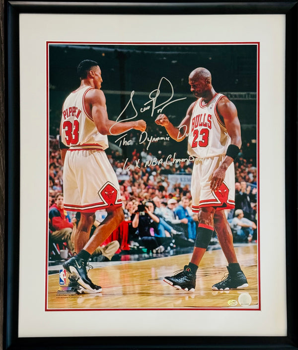 Scottie Pippen Autographed 16x20 Framed Photo (SGC)