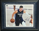 Luka Doncic Autographed Framed 11x14 Photo (JSA)