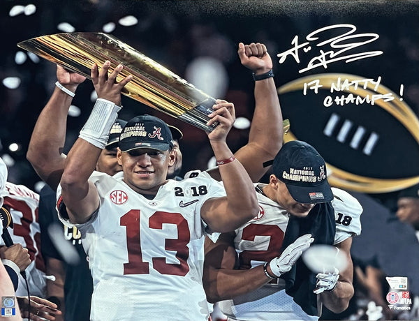 Tua Tagovailoa 17 Natty Champs! Autographed 16x20 Photo