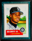 Ken Griffey Jr. Autographed Framed 24x30 Poster #508/600 (Beckett)