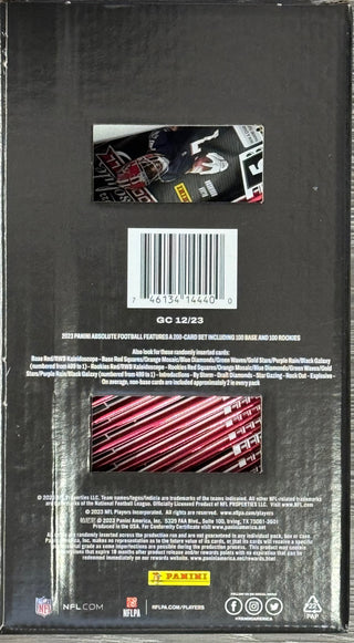 2023 Absolute Football Gravity Feed Box - RED Parallel - (48 Packs/Box)