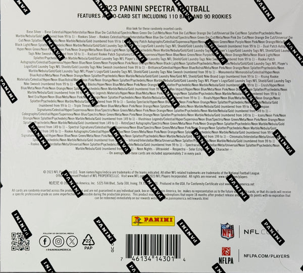 2023 Panini Spectra Football Hobby Box