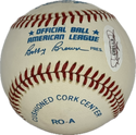 Luke Appling Autographed Official American League Bobby Brown Baseball (JSA)