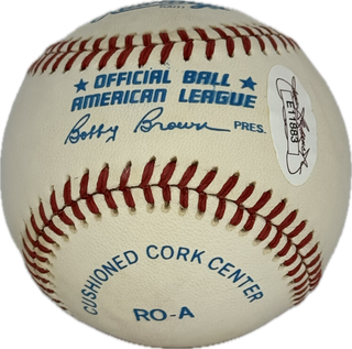 Luke Appling Autographed Official American League Bobby Brown Baseball (JSA)