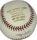 Roger Clemens Autographed Official Major League Baseball (MLB)